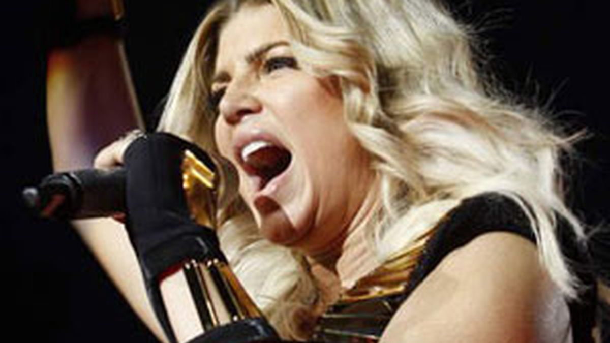 Fergie, la cantante de Black Eyed Peas durante un concierto este verano en Madrid. EFE