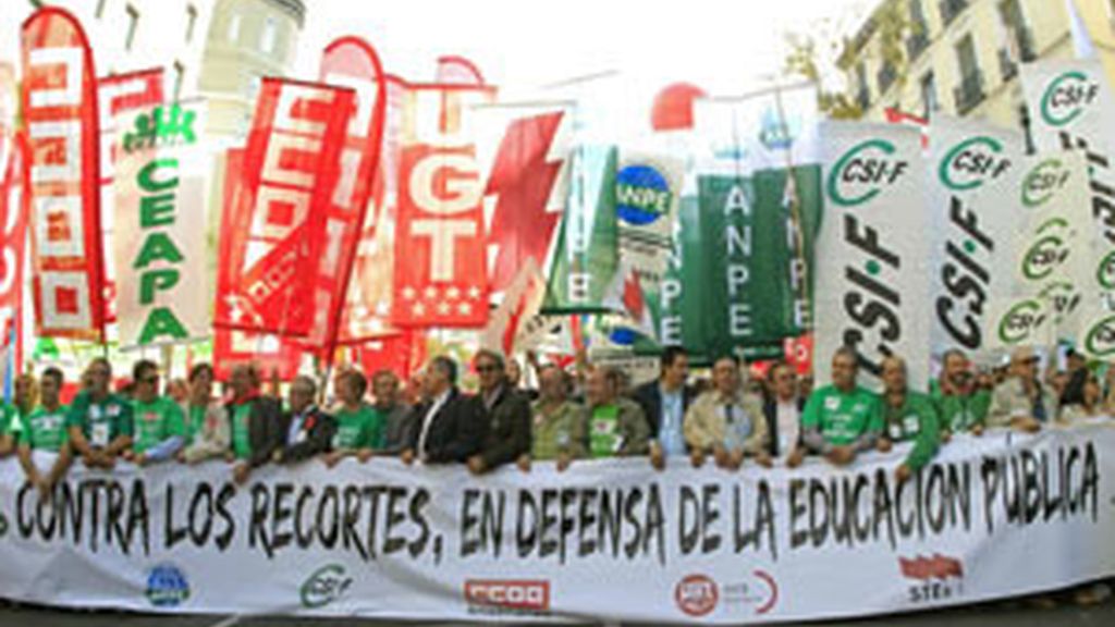 Manifestación en Madrid por la educación pública