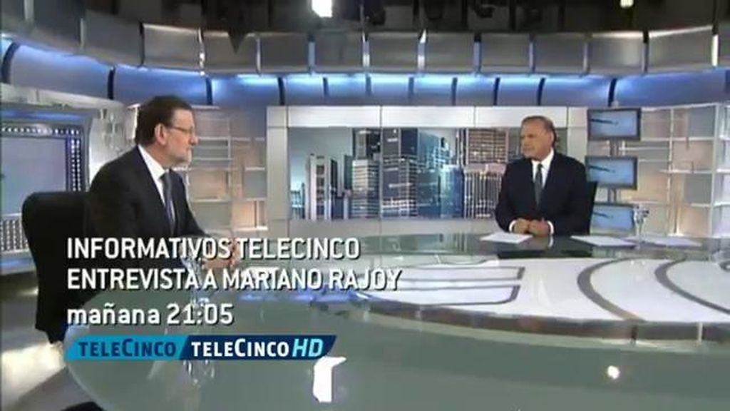 Este lunes, Pedro Piqueras entrevista a Mariano Rajoy a las 21:05h