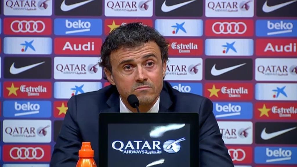 Luis Enrique: "Nuestra situación es una situación ganada a pulso"