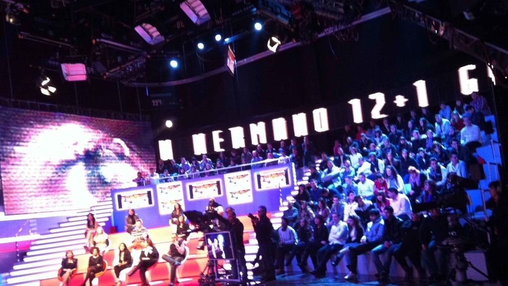 Un plató con diferentes niveles