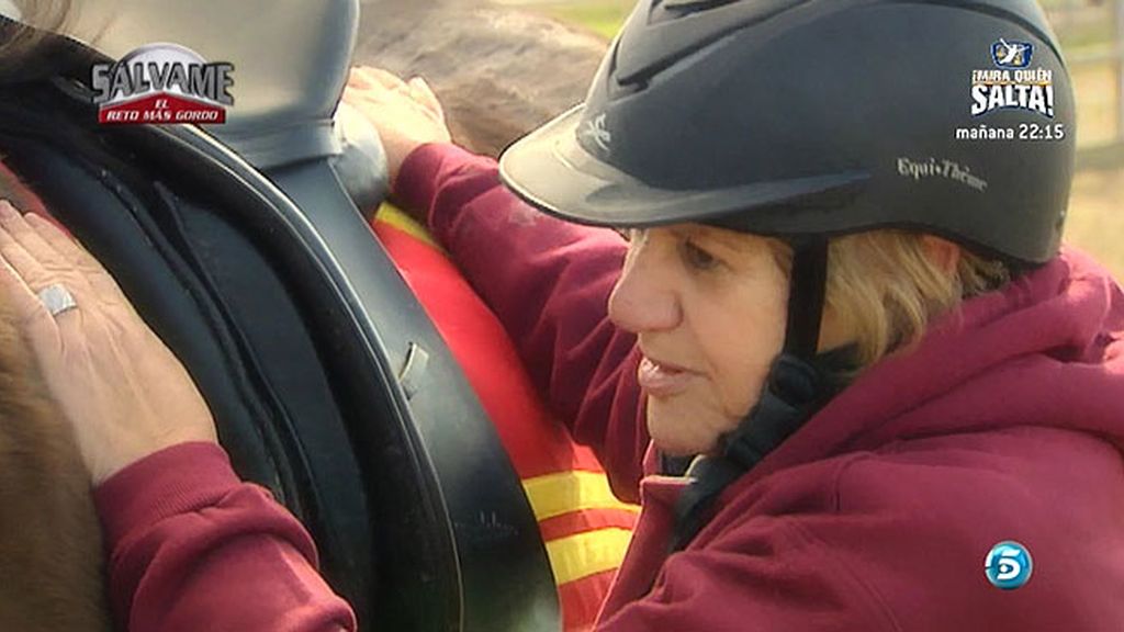 Carmen continúa con su entrenamiento para perder peso