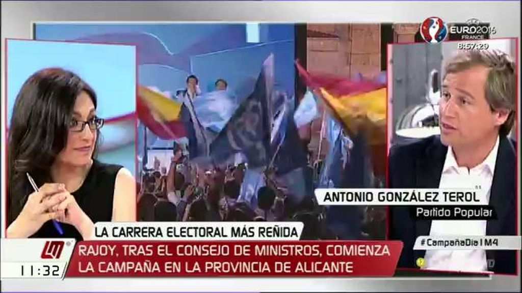 A. González Terol (PP): “Ninguno de los tres ha dicho con quién va a pactar, sólo el PP”