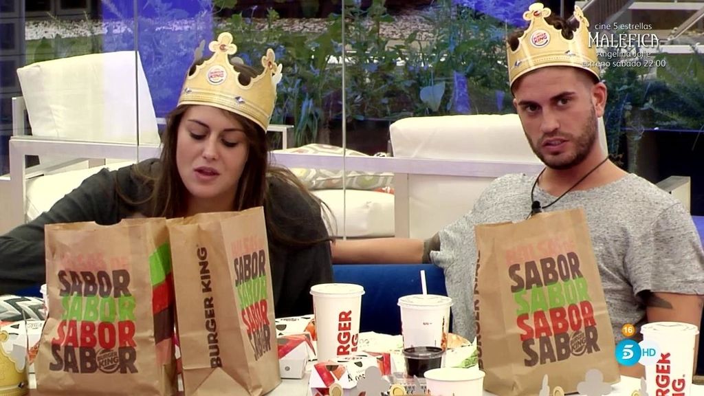 ¡Cena especial en Gran Hermano gracias al servicio a domicilio de Burger King!