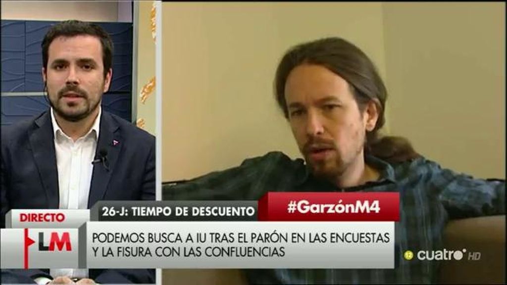 Garzón: “No vamos a ser de Podemos pero igual que en la calle nos ponemos juntos, podemos hacer lo mismo en las instituciones”