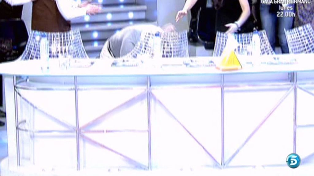 La caída de Paz Padilla, en imágenes