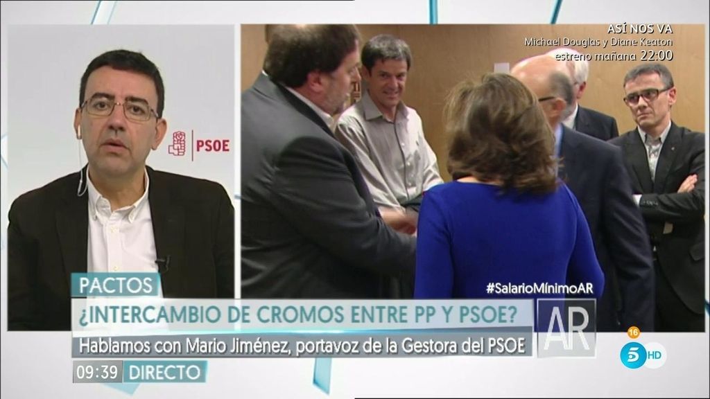 Mario Jiménez: "No vamos a apoyar los presupuestos del PP si no los cambian"