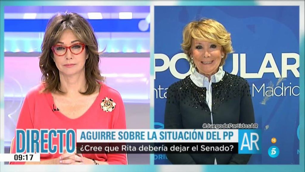 La entrevista íntegra a Esperanza Aguirre