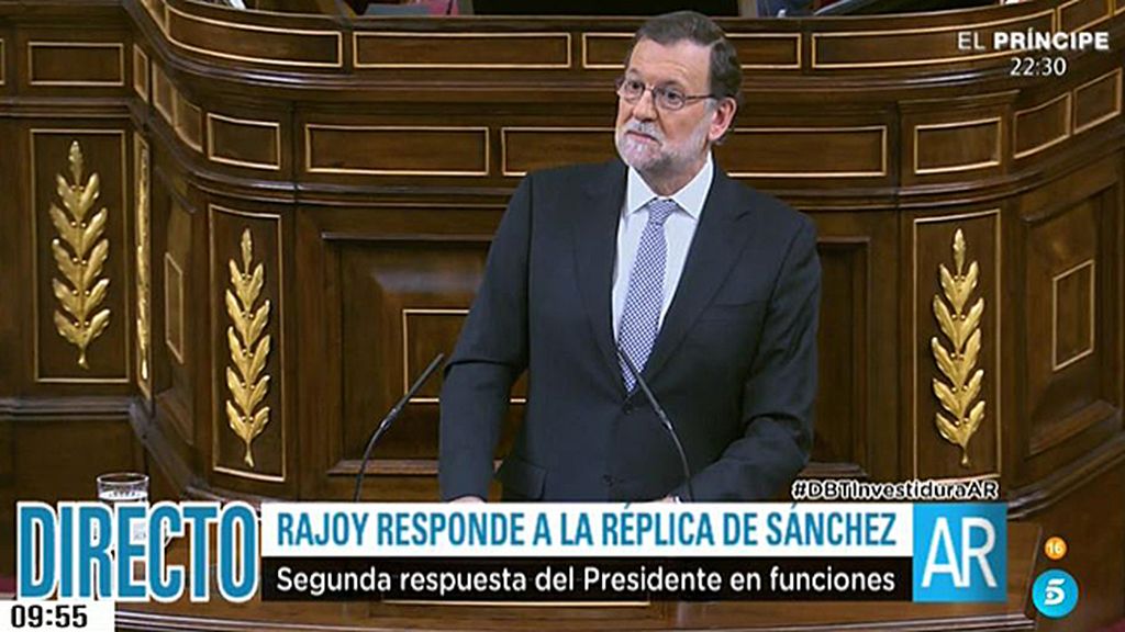 Rajoy, a Sánchez: "El responsable de esta situación de bloqueo es usted, no yo"