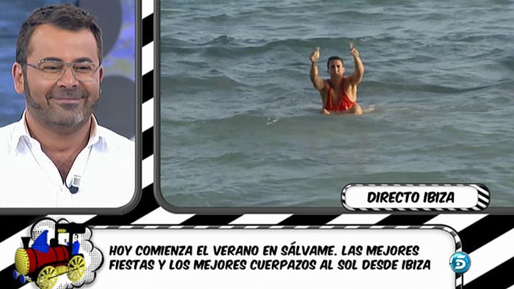 Omar Suárez se lanza al agua