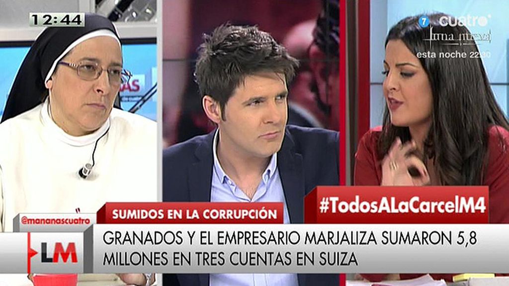 Sor Lucía Caram: "No hay democracia, hay engaño, mentira, corrupción"