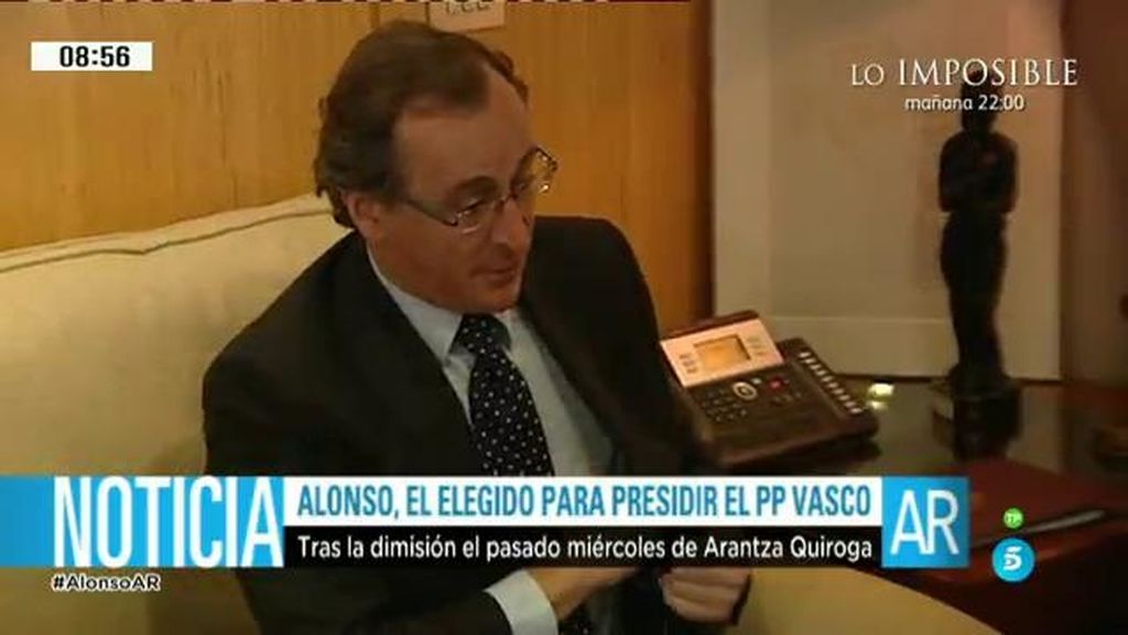 Alonso toma el relevo al frente del PP vasco