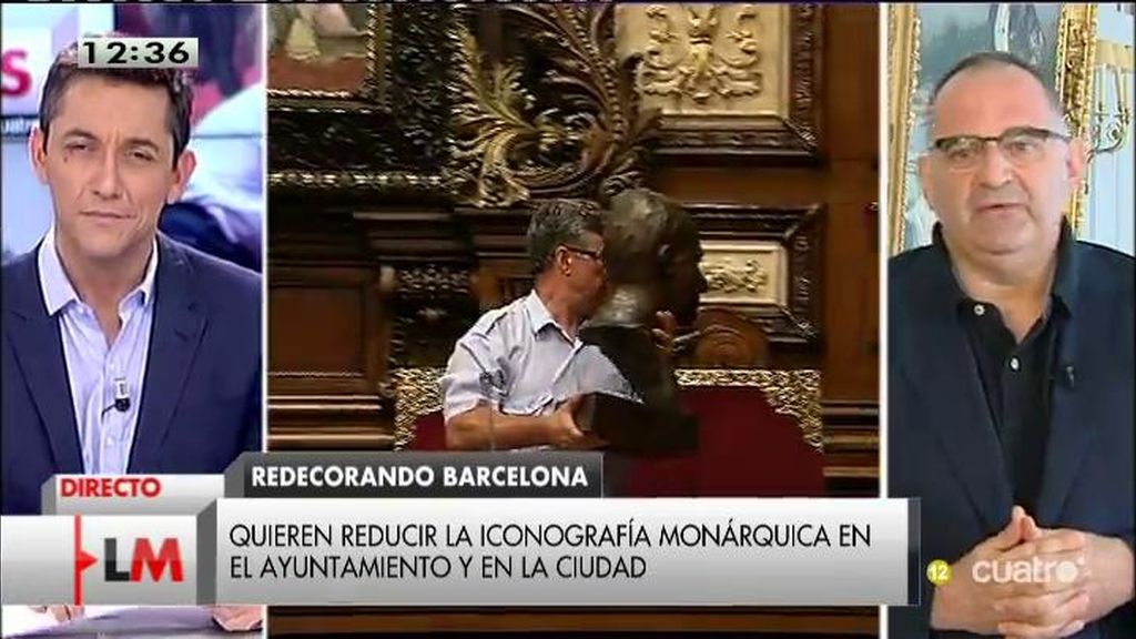 Antón Losada, sobre la retirada del busto: “Colau tiene el derecho a hacerlo"