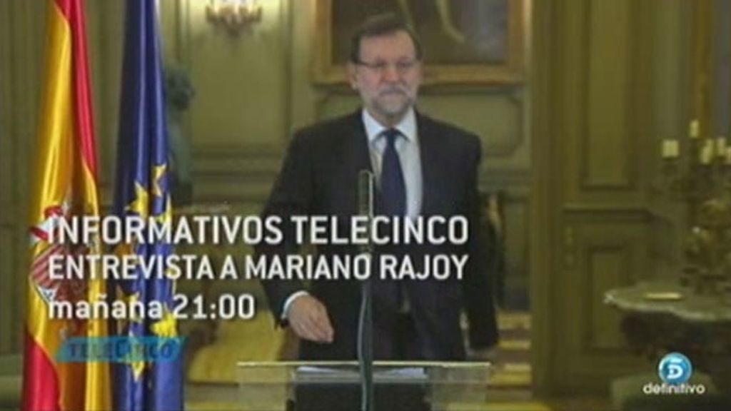 Pedro Piqueras entrevista a Rajoy el lunes en ‘Informativos Telecinco’