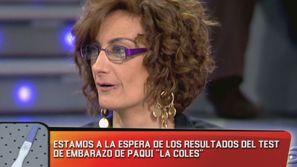 Paqui se entera de que está embarazada en directo