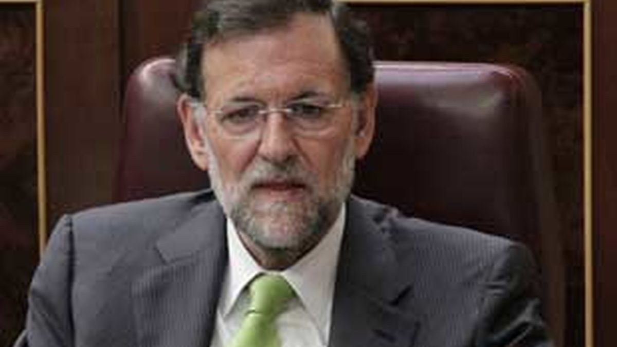 Marinao Rajoy, en el pleno del Congreso. Foto: EFE