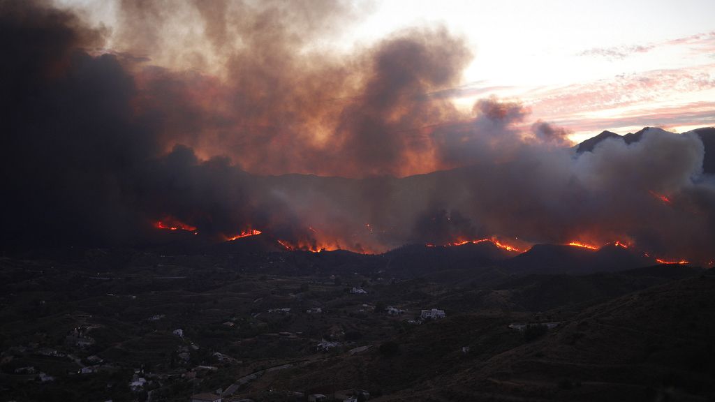 Terrible incendio en Málaga