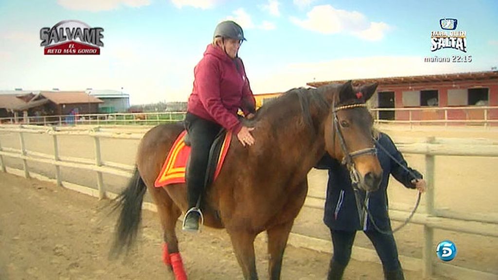 Carmen continúa con su entrenamiento para perder peso