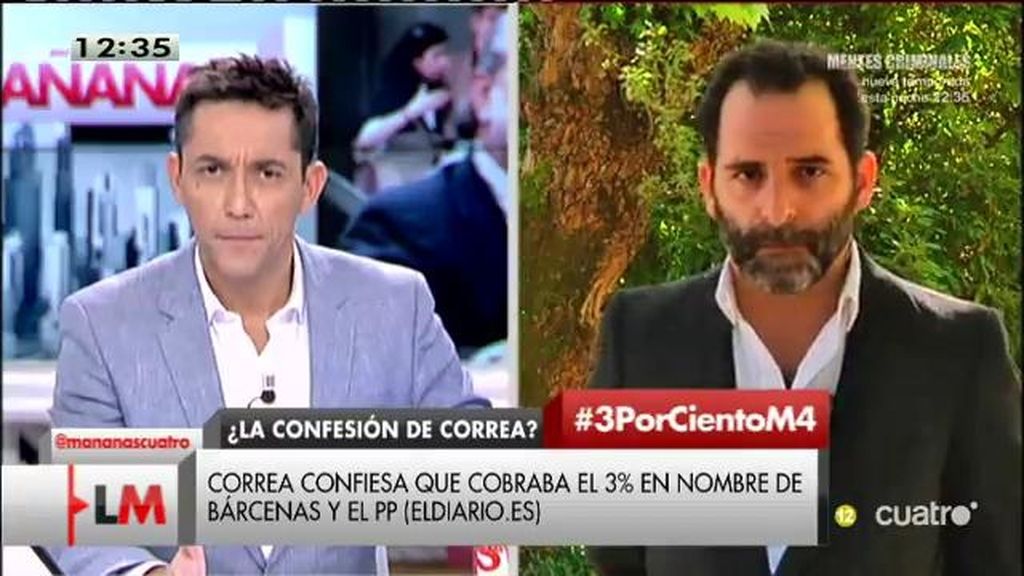 G. Cortizo, jefe de polítcia de ‘Eldiario.es’: “Correa reconoce unos delitos por los que no está siendo perseguido, ese 3%”