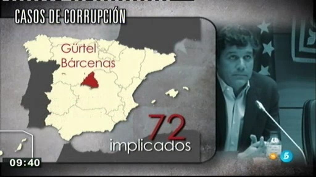 Madrid, epicentro de los casos de corrupción