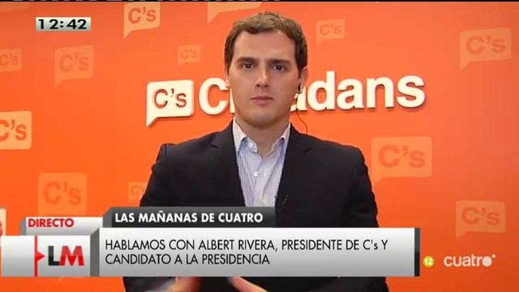 A. Rivera: “Creo que Artur Mas se vuelve tan separatista como corrupción tiene su partido”