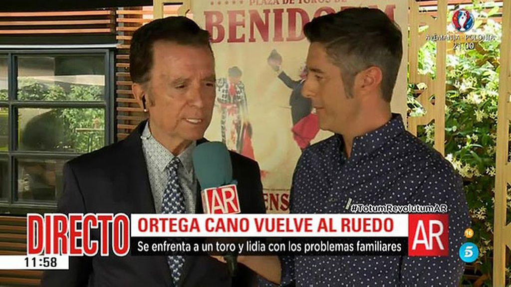 Ortega Cano: "José Fernando está bien, va poco a poco y no hay que atosigarle"