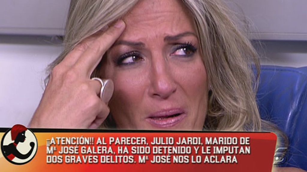Mª José Galera sufre un ataque de ansiedad