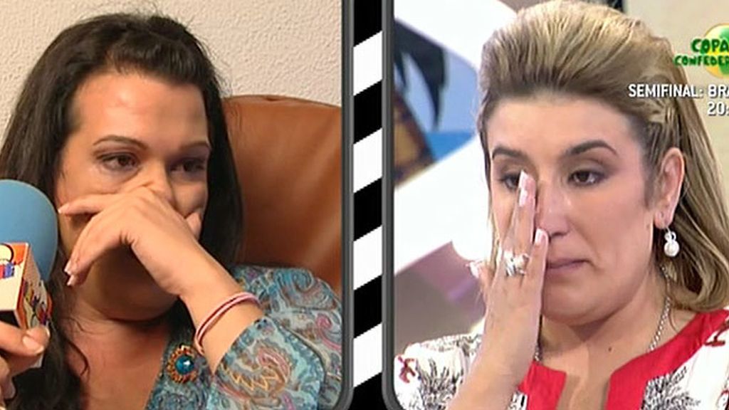 Desirée y su hermana no pueden evitar las lágrimas durantes su enfrentamiento