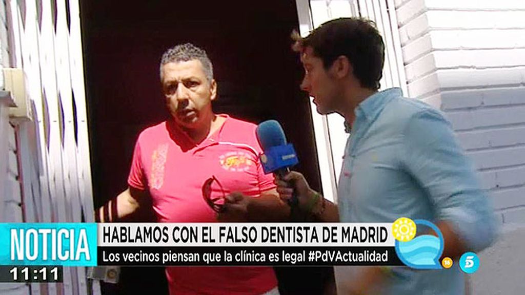 El falso dentista descubierto por 'El programa del verano' agrede a nuestro equipo