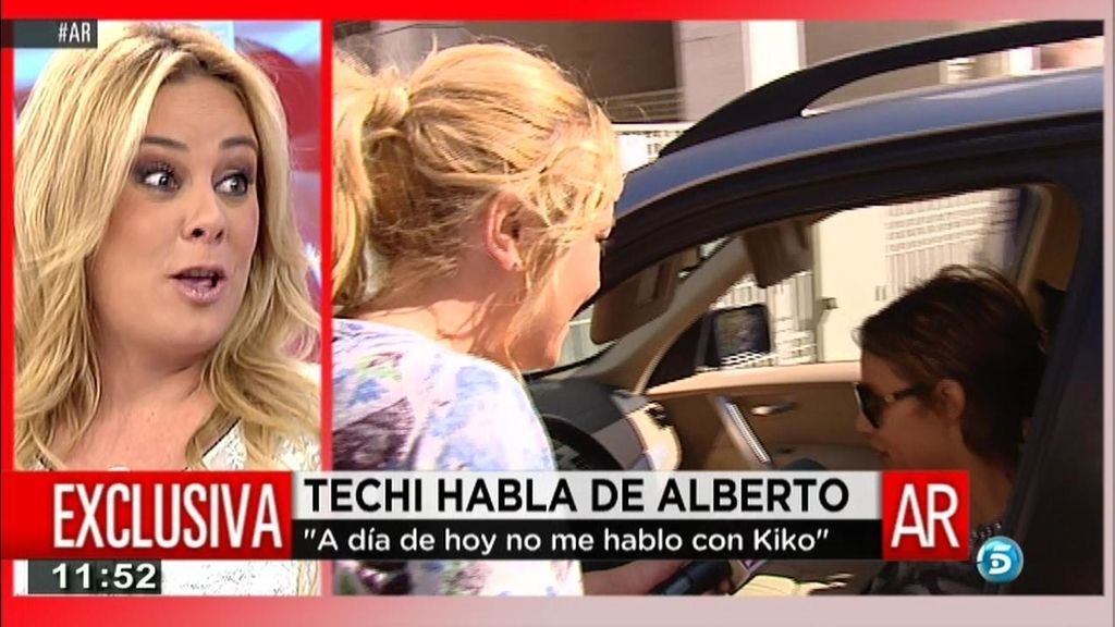 Techi: "Alberto se está quedando en mi casa, pero nada más"