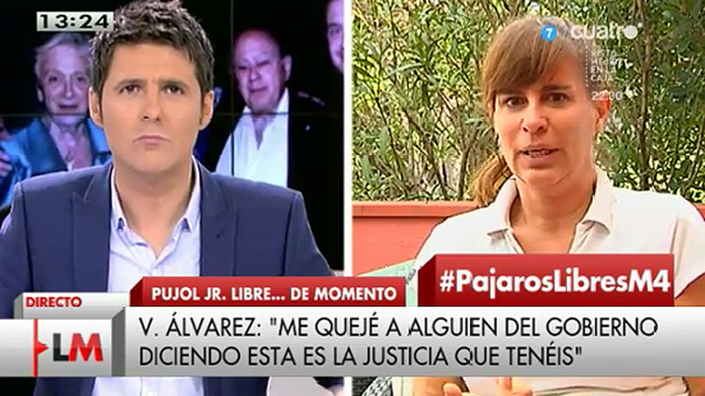 V. Álvarez escribió a Moragas: "¿Esta es la justicia que defiende vuestro gobierno?"