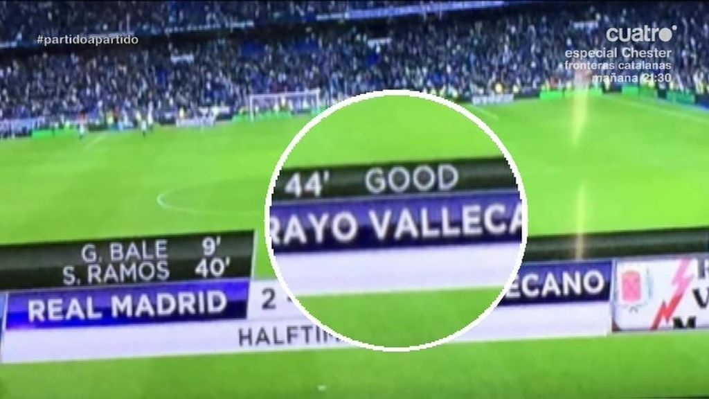 Bueno no marcó contra el Real Madrid… ¡Para lo televisión inglesa lo hizo ‘Good’!