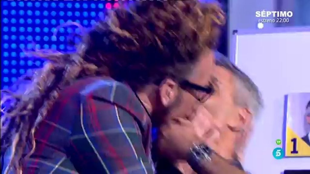 ¡Momentazo en '¡QTTF!'! Torito y el beso más pasional con Sergio Dalma