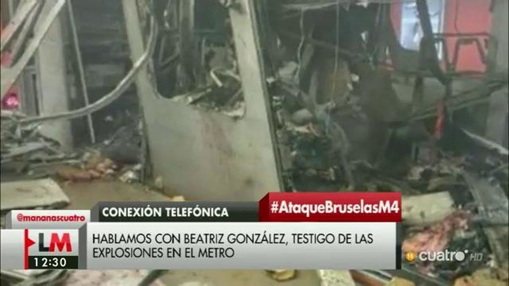 Testigo: “Hemos tenido mucha suerte, estábamos saliendo de la estación cuando hemos escuchado la explosión”