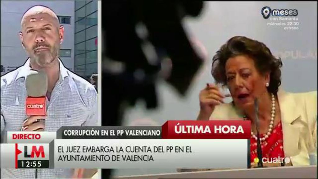 El juez embarga la cuenta del PP en Valencia