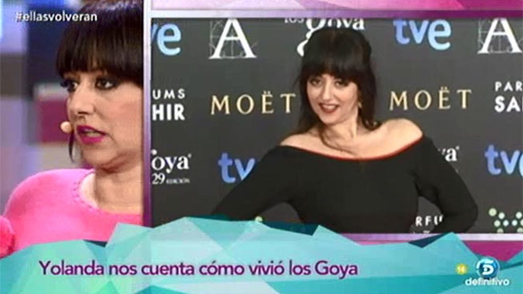 Yolanda Ramos, sobre su estilismo en los Goya: "Iba muy guapa"