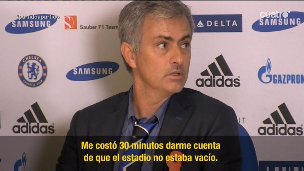 Mourinho: "Tardé 30 minutos en darme cuenta de que el estadio no estaba vacío"