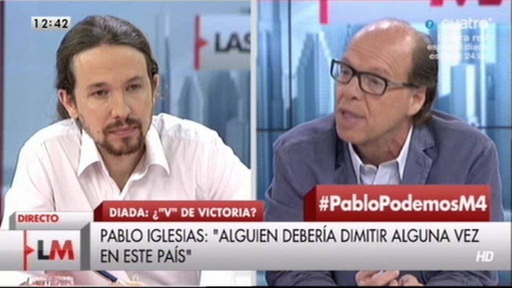 Pablo Iglesias, a Jaime González: "Hasta el subdirector de ABC reconoce que nos han gobernado unos corruptos"