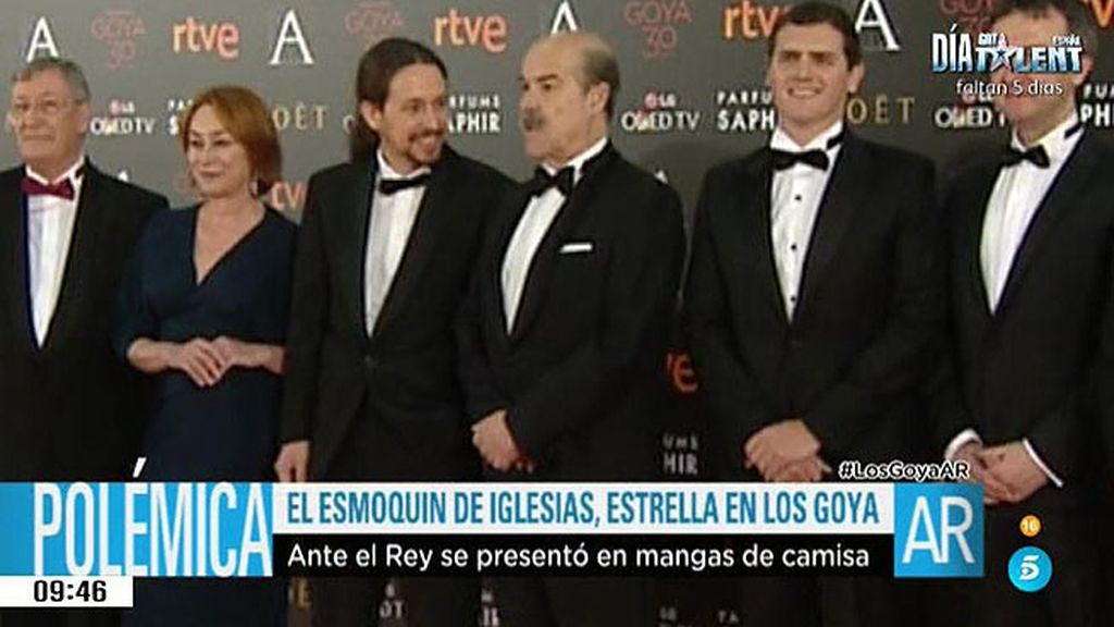 Los políticos españoles, las verdaderas estrellas de los premios Goya