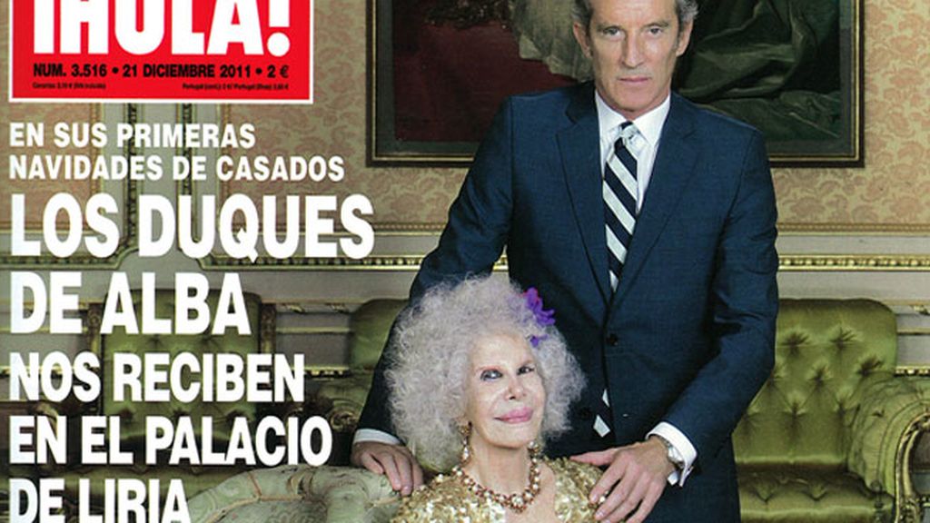 Los Duques de Alba celebran sus primeras navidades de casados