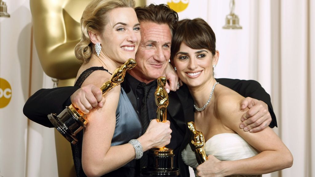 Kate Winslet, Sean Penn, y Penélope Cruz en 2008