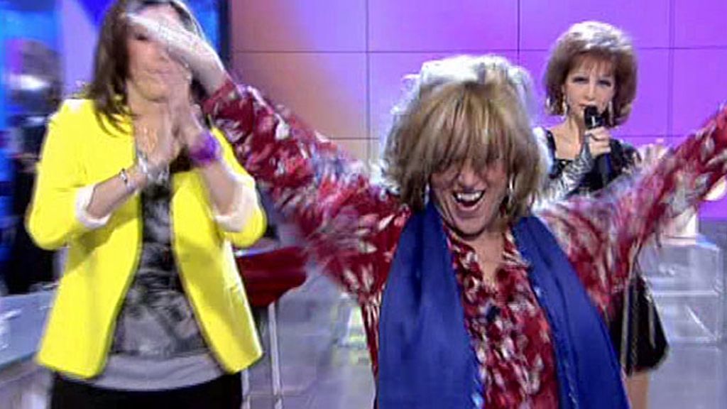 Margarita Seisdedos se cae antes de que su hija entrara en plató