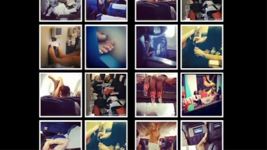 'Vergüenza de pasajeros': las fotos de los más maleducados a bordo de un avión