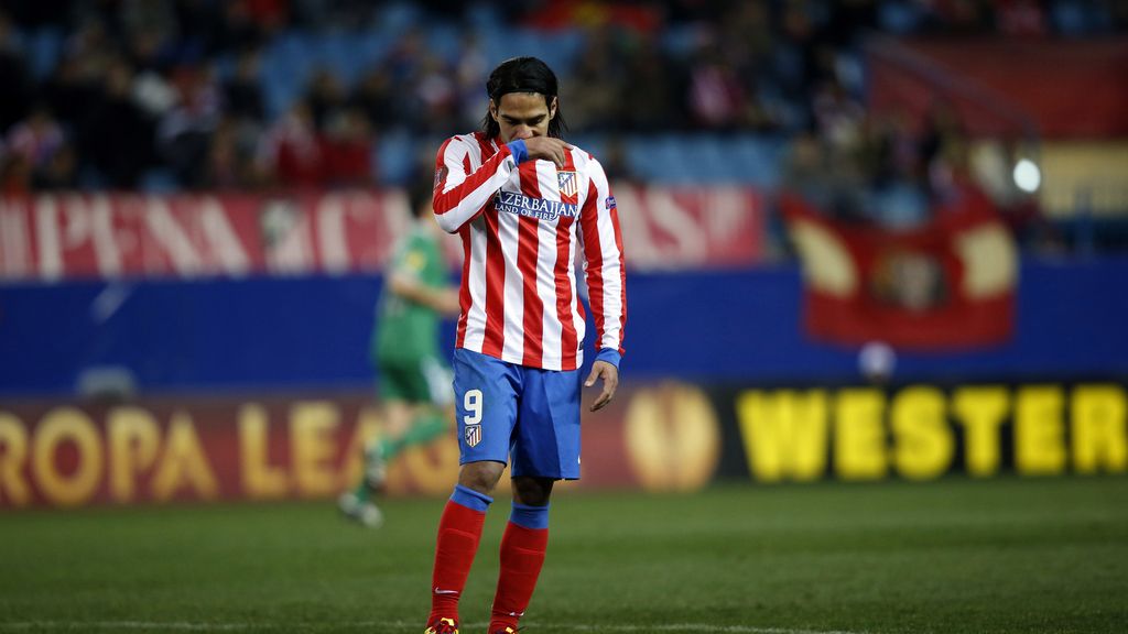 Radomel Falcao tras la derrota ante el Rubin Kazán