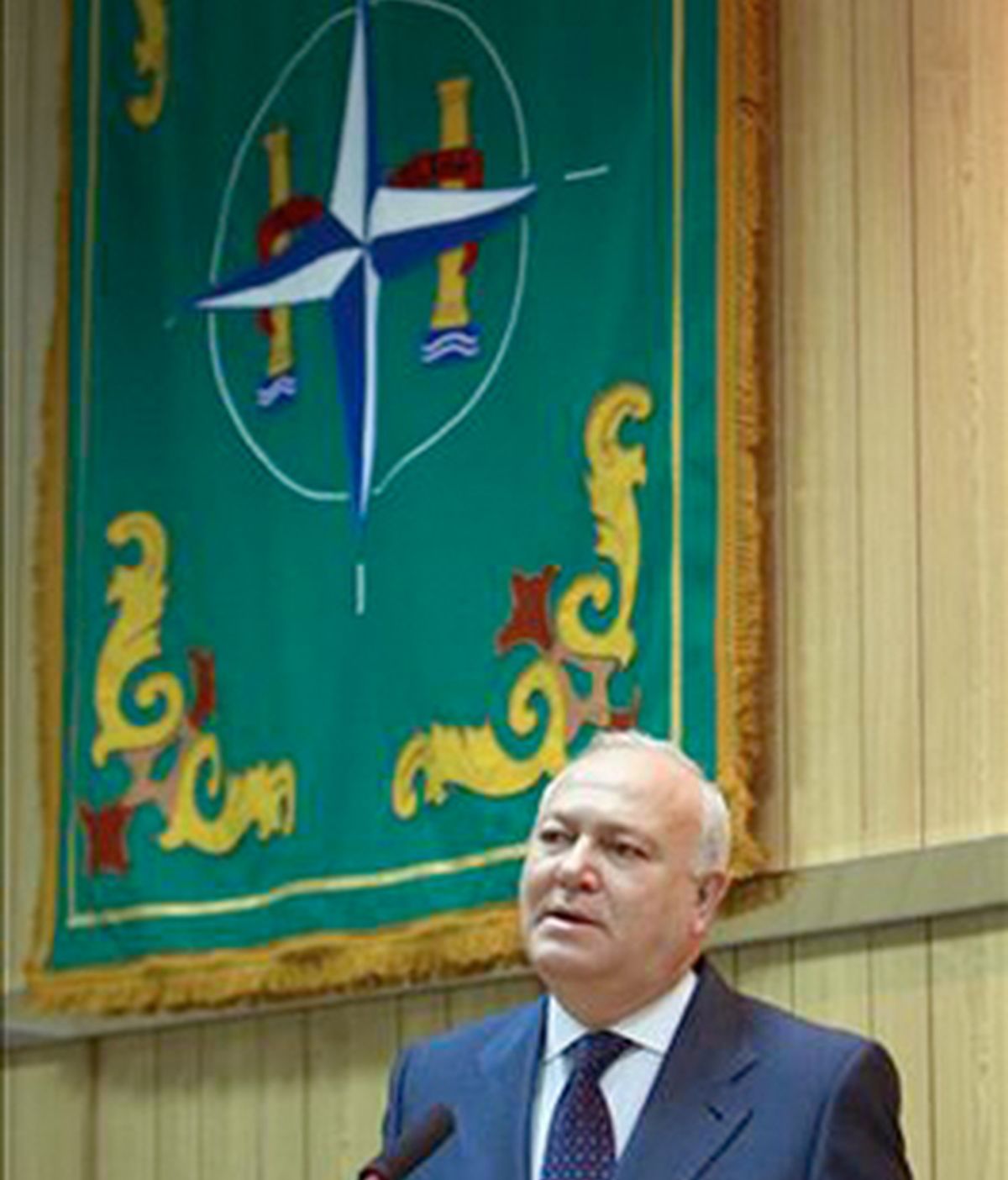 El ex ministro Moratinos, en Retamares. Foto: MDE.