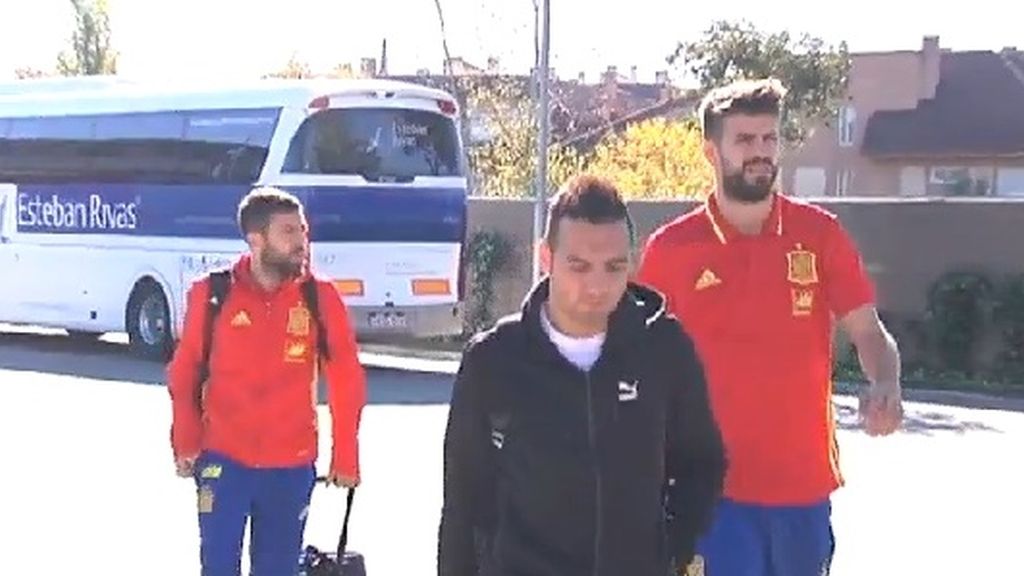 Los jugadores de la selección española regresan a la concentración