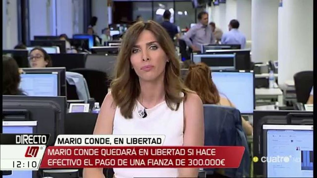 Mario Conde quedará en libertad bajo fianza si hace efectivo el pago de 300.000€