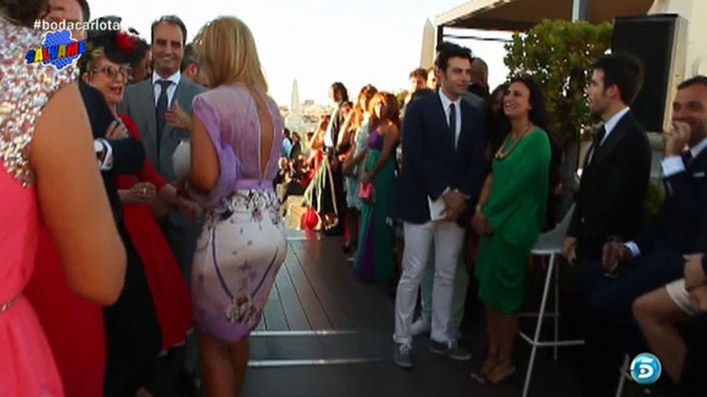 Colaboradores, directores, reporteros... El equipo, al completo en la boda de Carlota