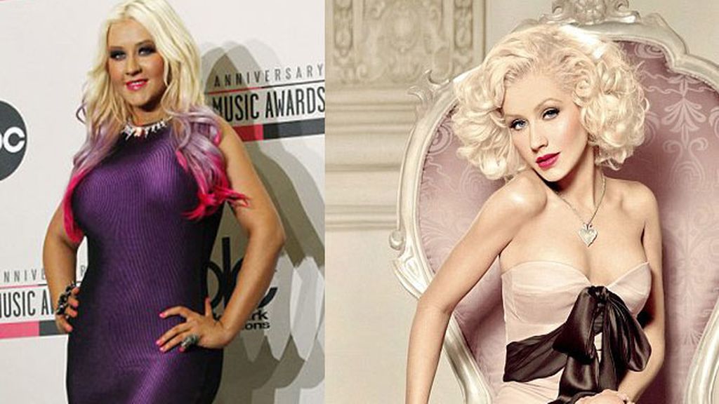 Christina Aguilera, irreconocible tras pasar por el Photoshop