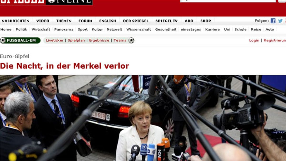 Portada Der Spiegel on line
